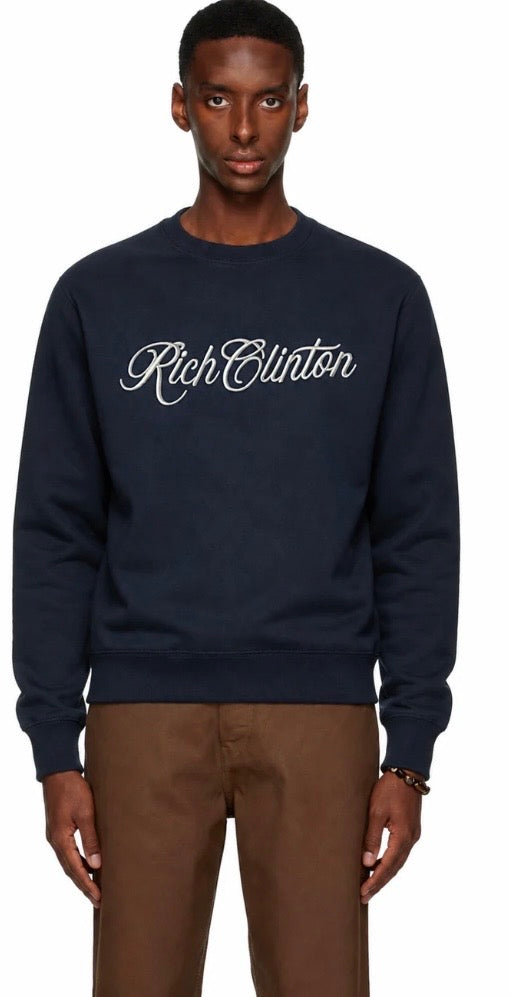 RICH CLINTON “Prosperity” True Blue Crew Neck