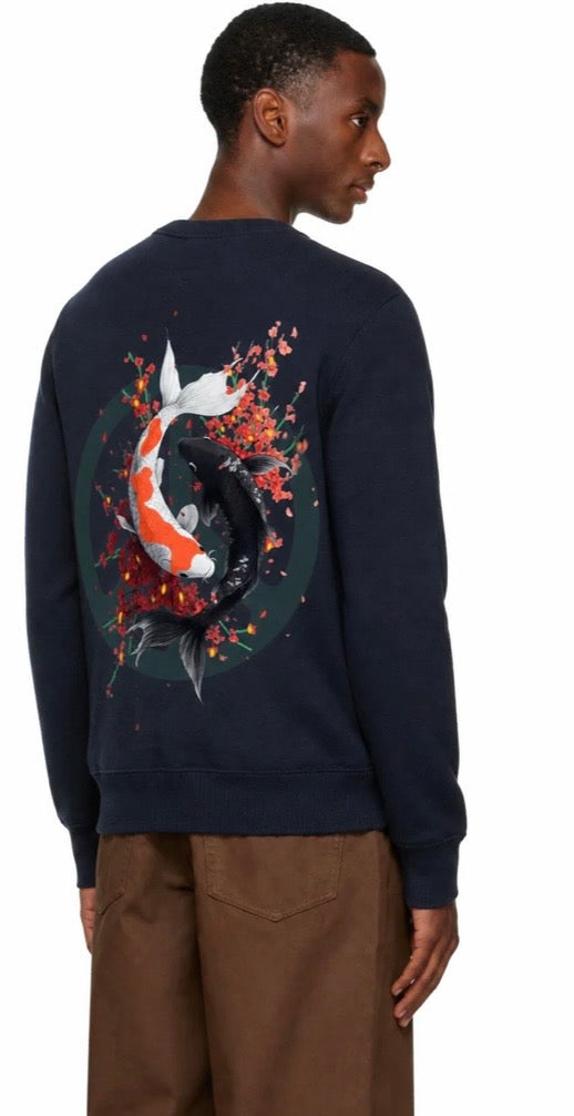 RICH CLINTON “Prosperity” True Blue Crew Neck